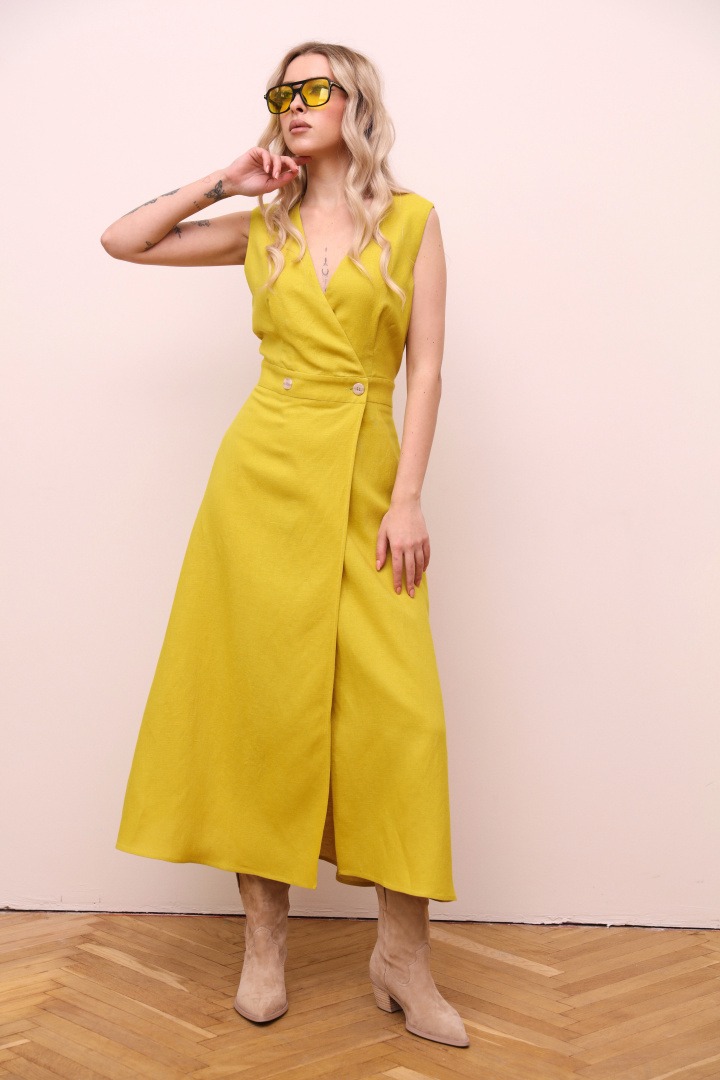 Платье Лаборатория Моды М 83 желтая груша