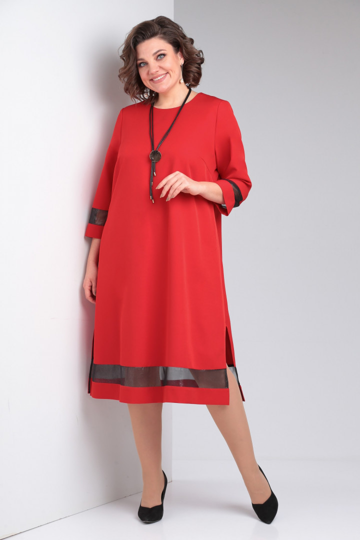 Платье ЛадисЛайн 1483 красный