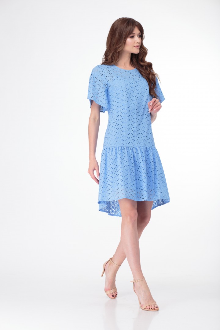 Платье  ЛедиТриСтарс 1947 голубой