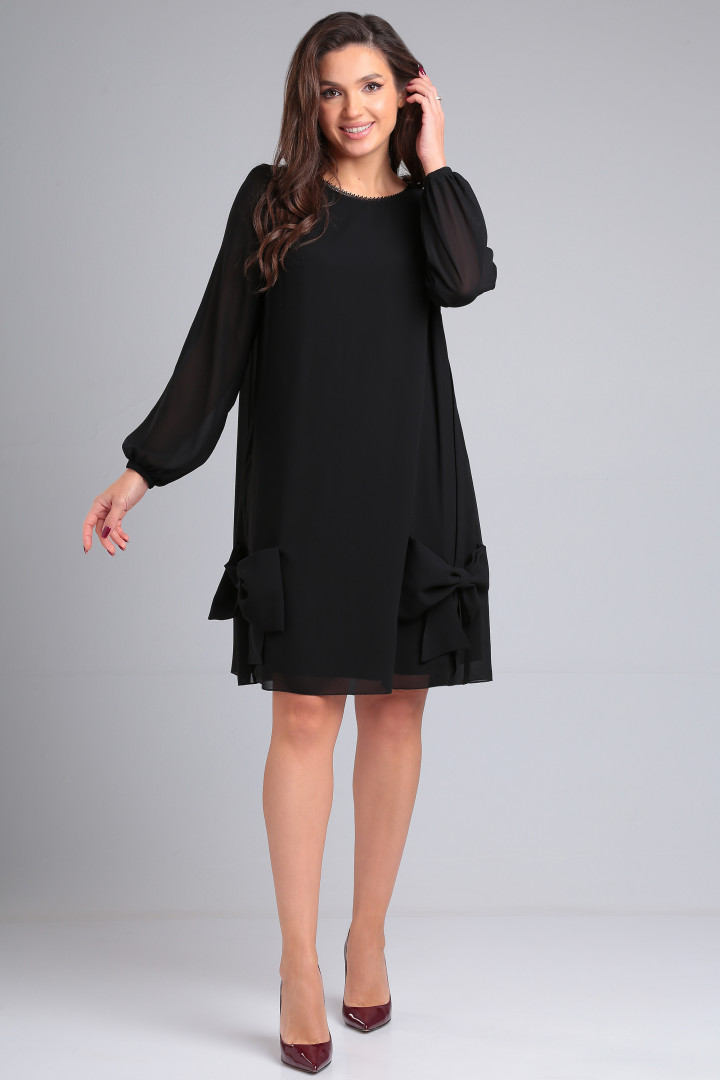 Платье LeNata 16364 черный