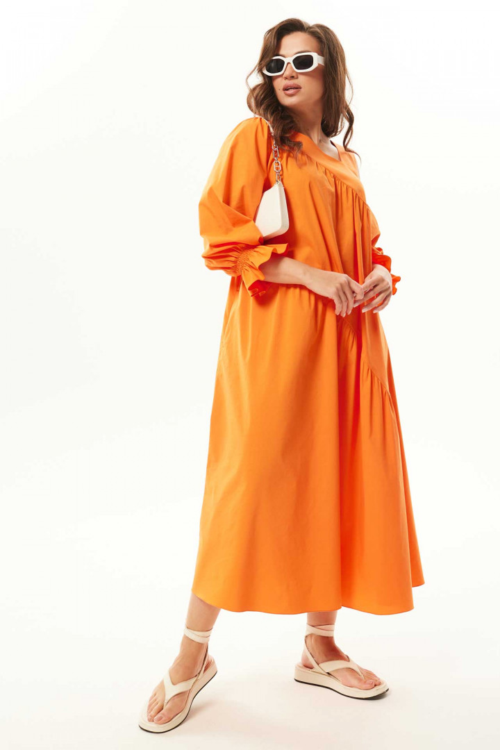 Платье MisLana С937 оранжевый