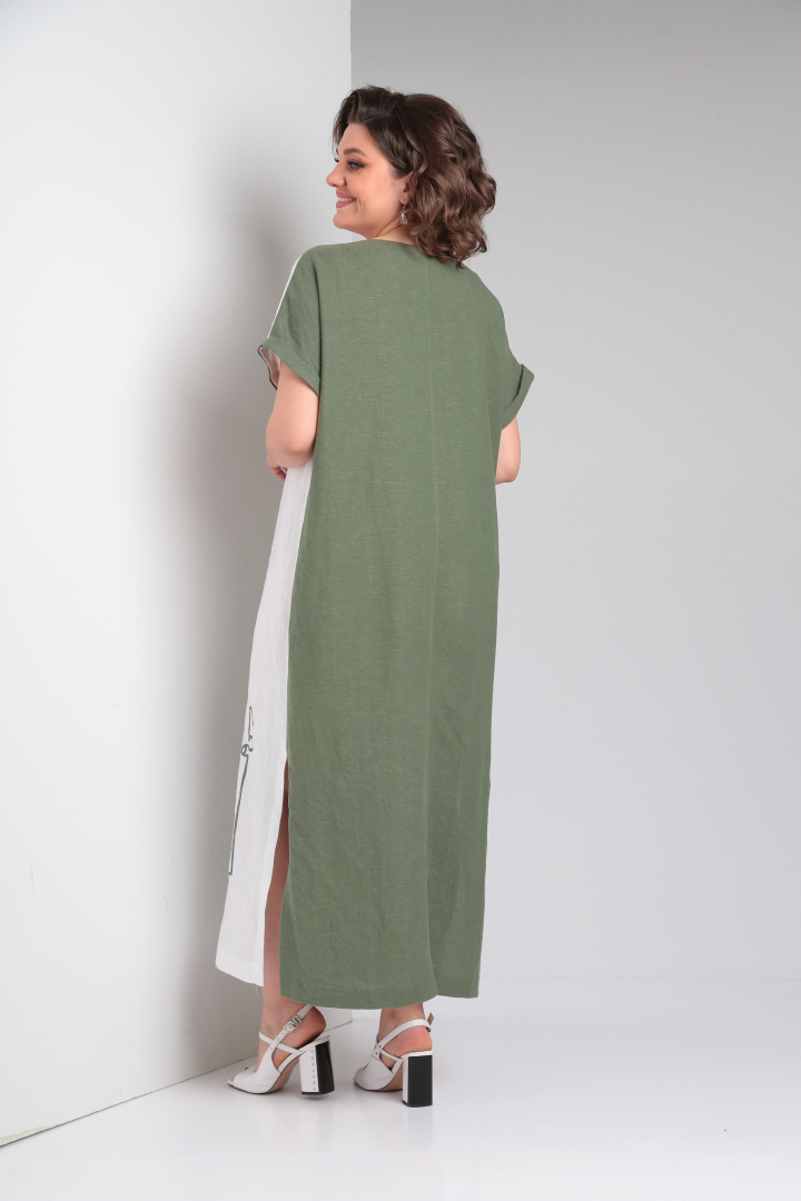 Платье RISHELIE 948 зеленый мох