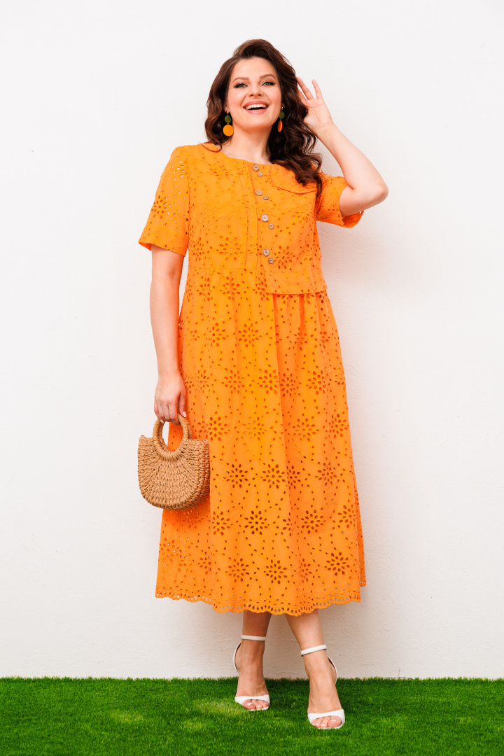 Платье Romanovich Style 1-1951 оранжевый