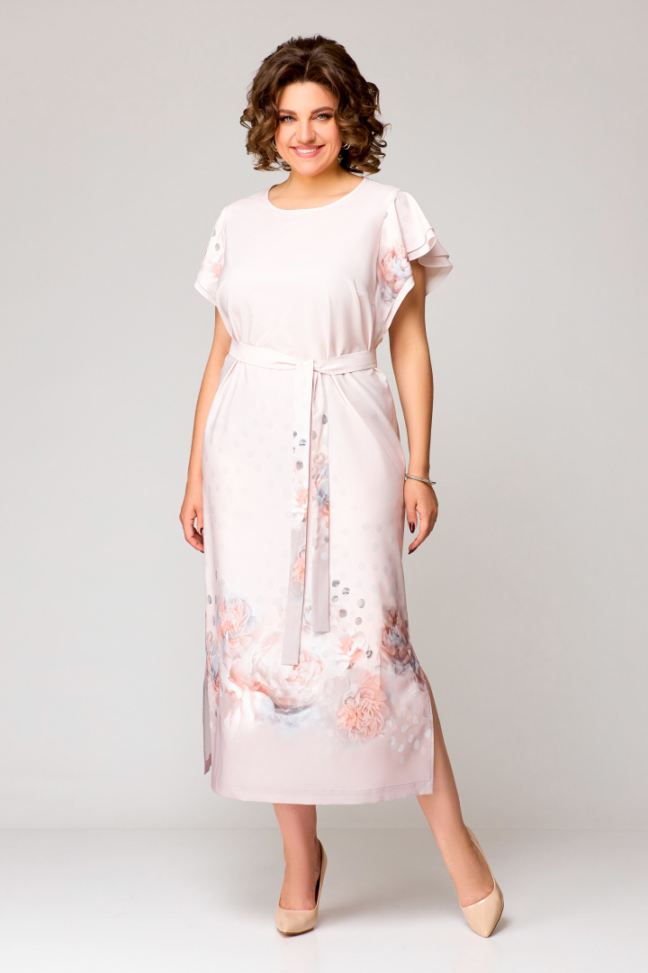 Платье Swallow 751 пудрово-розовый