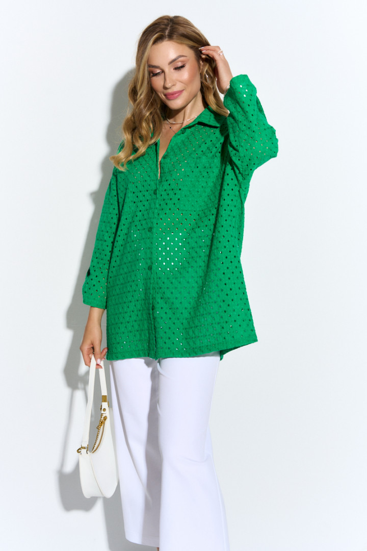 Блузка TEZA 4355 зелёный