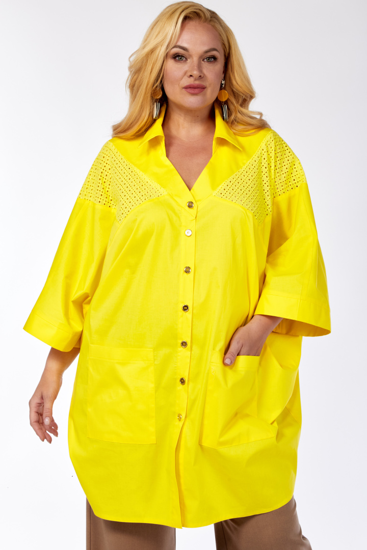 Рубашка Viola Style 1193 желтый