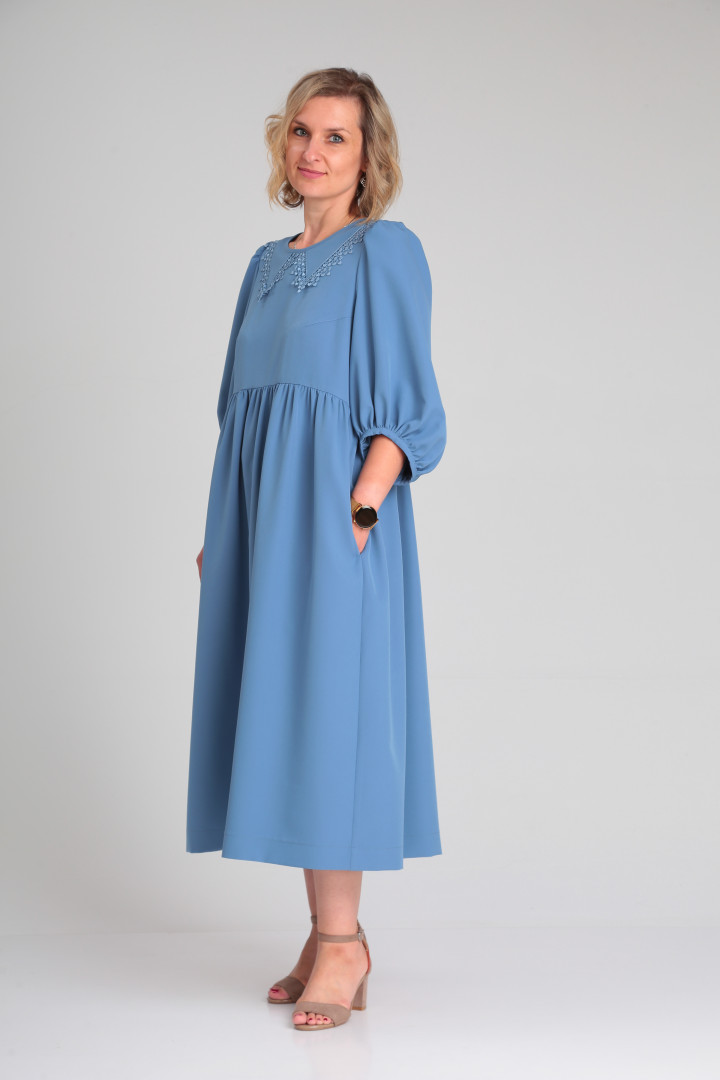 Платье ЗигзагСтиль 487 голубой