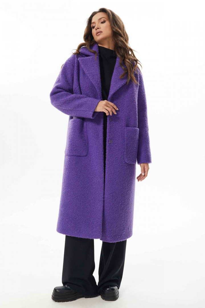 Пальто MisLana С854/1 фиолет