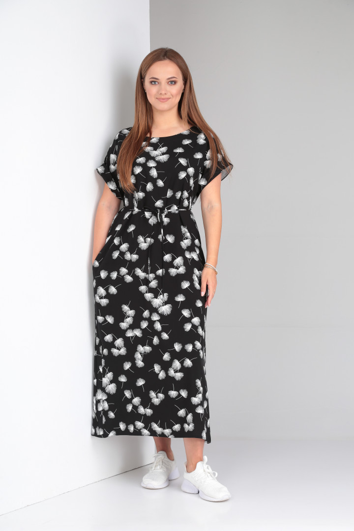 Платье TVIN 7733 одуван на черном